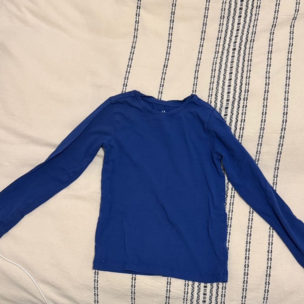 Primary Royal Blue Long Sleeve Kids Tee